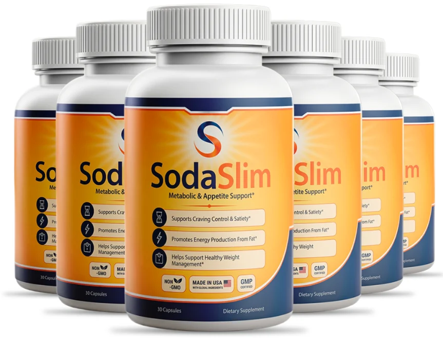 Six bottles of SodaSlim